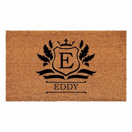 Calloway Mills Monogram Door Mat, Black, Natural, 24 in W x 48 in L 108242448E
